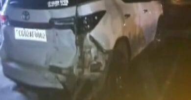 Minister Umesh Patel's convoy met with an accident, the minister narrowly escaped, Minister Umesh Patel