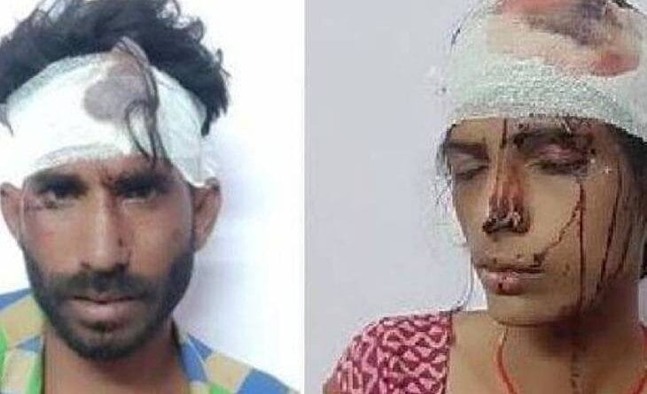Dispute between husband and wife over cooking, each other's head was broken, rajgarh news crime