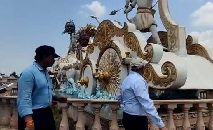 Lokayukta team inspected Mahakal Lok in ujjain, saw half a dozen idols mounted on pedestal, muralls falls case, ujjain news, makal lok case, lokayukt news