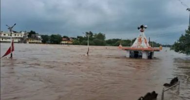 Intermittent rain in Bhopal, Dindori-Mandla road closed, Ghats on Narmada bank submerged, MP news, barish updates, weather updates, weather news