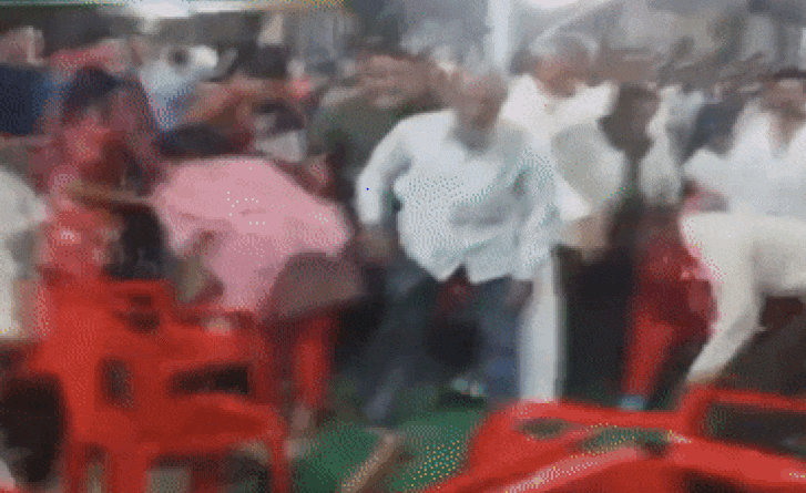 Ruckus in Kailash Vijayvargiya's meeting in Indore, BJP workers clashed with each other; threw chairs at each other