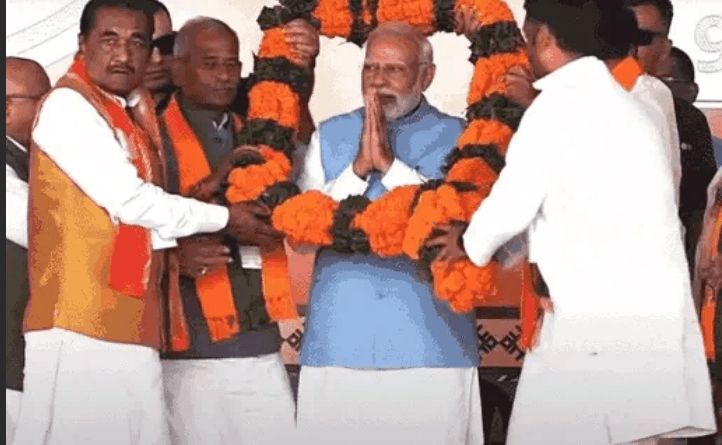 Modi said - Wherever Congress came, it brought destruction: Told the first time voter in Vindhya - You lead the elections, MP election 2023, election 2023, narendra Modi, satna, MP news, kalluram news