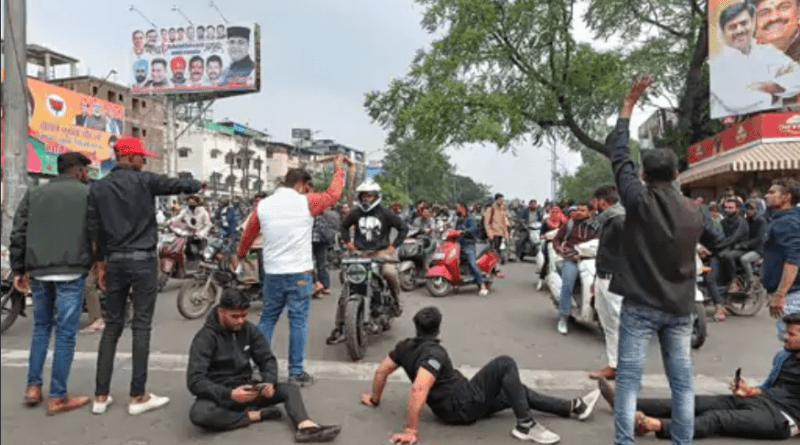 Anger in MP over protest against the murder of National President in Jaipur, Karni Sena took to the streets, blockade in many cities, bhopal, rukus in MP, MP news, kalluram news, National President murder case in jaipur