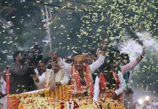Dr. Mohan Yadav's first road show after becoming CM, about 2 thousand welcome stages in 7 km route, ujjain, kalluram news, mohan yadav, road show of mohan yadav