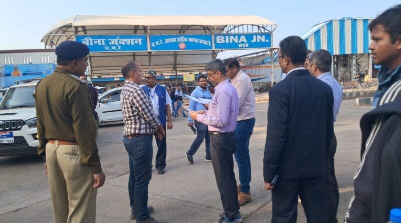 DRM inspected Rani Kamalapati-Bina railway section, gave guidelines, bina, sagar, kalluram news, railway station bina