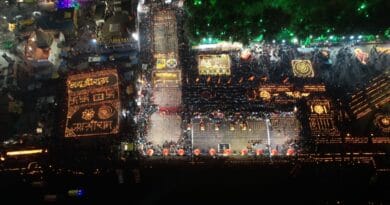 Gwarighat illuminated with 51 thousand lamps in Jabalpur, fireworks also took place, jabalpur, kalluram news