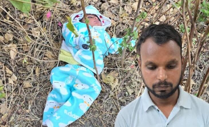 In Indore, the father threw an 18-day-old baby into the bushes, told the police - the cat took it away; Used to taunt for having a second daughter, Crime, Kalluram News, Indore, Father Kidnapped His Girl Child