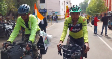 Youth of Bhopal set out on a cycle journey of 1.5 thousand km, spreading awareness about environmental protection and single use plastic, Kalluram News, Bhopal, Jabalpur, Two Youth Go for Enviornment And Singh Use Plastic