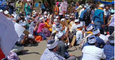 Unemployed teachers demonstrated in front of BJP office in Bhopal, said - selected candidates should be given appointment, Bhopal, Kalluram News, Today Updates