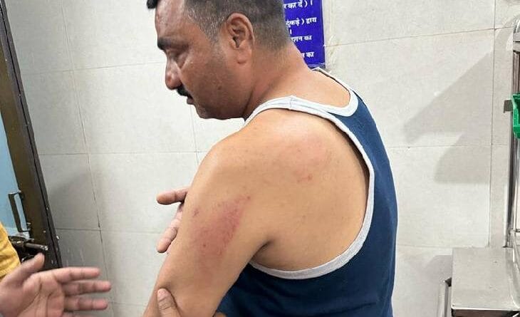 Bajrang Dal official beaten by TI in police station, had come to complain; Workers staged a protest throughout the night, Bhopal, Crime, Kalluram News, Bajrang Dal