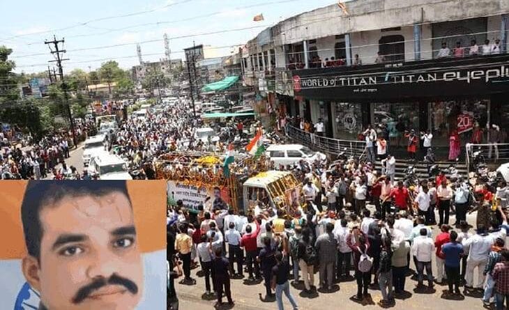Chhindwara soldier martyred in Kashmir joins Panchatattva, after guard of honor 5 year old son lit the funeral pyre, Kalluram News, Chhindwara, Vicky Pahare, Airforce, MP News, Today Udates