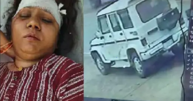 Bolero ran over a female professor in Sagar, the driver of the numberless vehicle was wearing a cloth over his face, Sagar, Crime, Hit And Run, Kalluram News