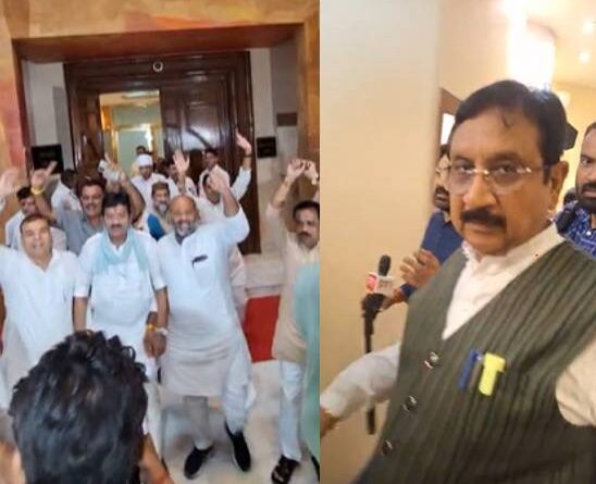 Congress MLAs raised slogans of 'Vijay Shah resign' in the MP assembly