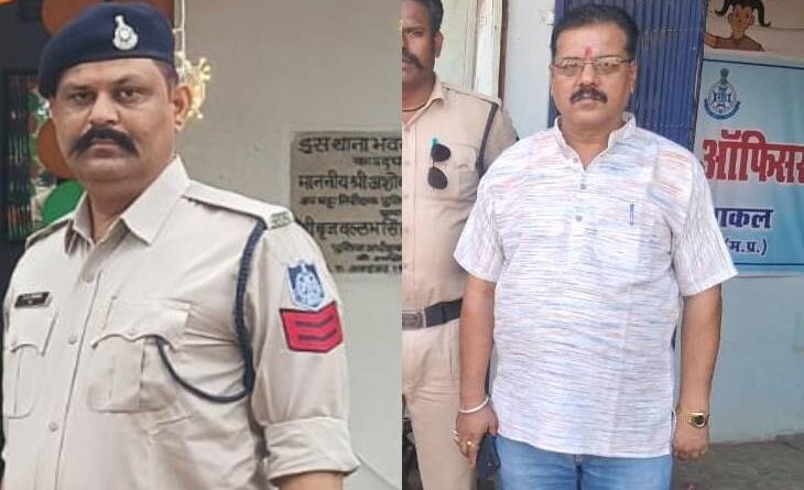 Policemen were chased and beaten at the police station in Katni