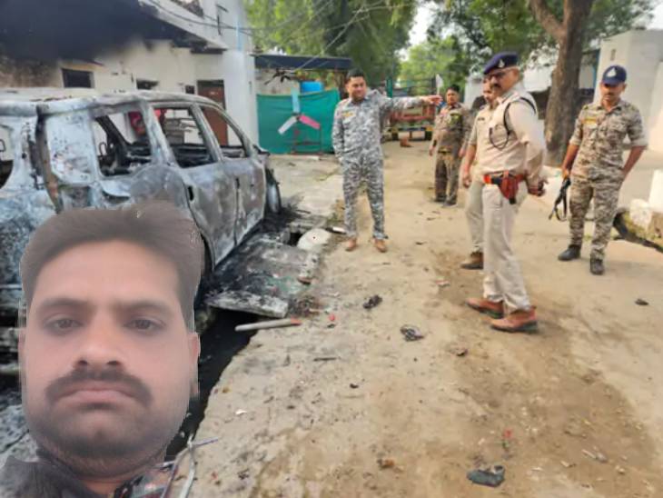 भिंड में युवक की पीट-पीटकर हत्या, गुस्साए लोगों ने कार-बाइक जलाईं; आरोपियों के घर की खिड़कियां तोड़ीं  1 A young man was beaten to death in Bhind