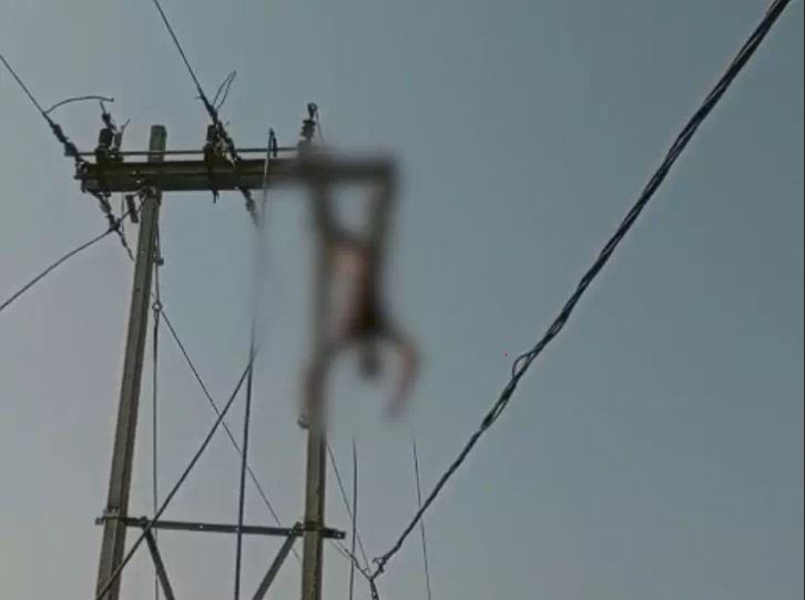 टीकमगढ़ में खंभे पर चढ़ा युवक, करंट लगने से जिंदा जला; 6 घंटे तार पर लटका रहा शव 2 A young man climbed a pole in Tikamgarh and was electrocuted