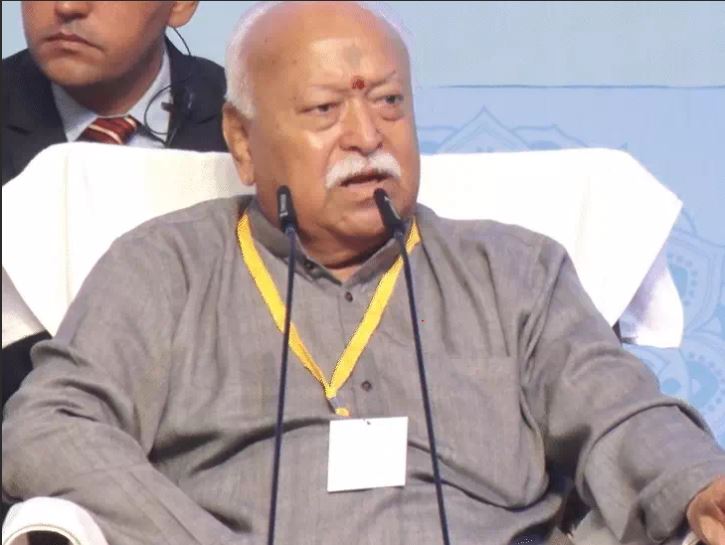 RSS chief Mohan Bhagwat said, "The world listens to power, not truth