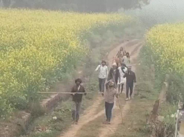 When stopped from grazing cows In Morena miscreants opened fire