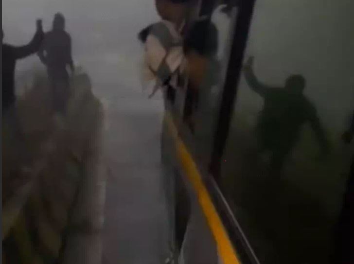 Toll workers beat bus passengers with sticks on the national highway In Ujjain